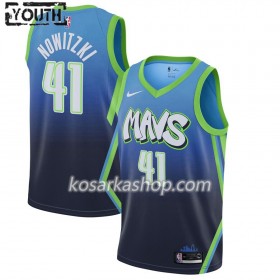 Dres Dallas Mavericks Dirk Nowitzki 41 Nike 2019-20 City Edition Swingman - Dječji